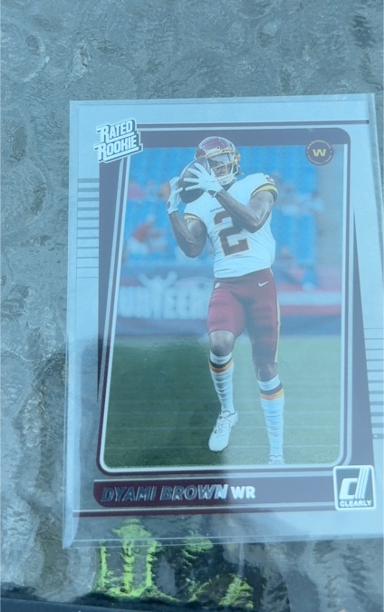 2021 Panini Donruss Clearly #78 Dyami Brown Rated Rookie — front