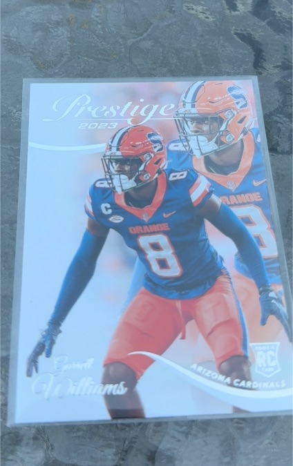 2023 Panini Prestige #338 Garrett Williams RC Arizona Cardinals — front
