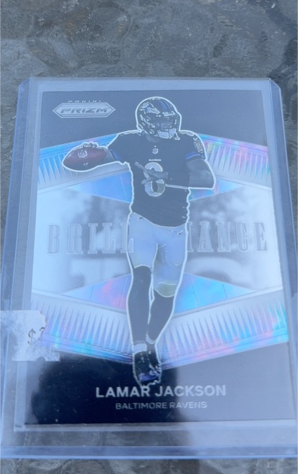 2021 Panini Prizm #B-7 Lamar Jackson Brilliance — front
