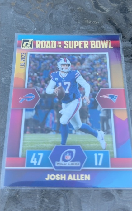2022 Donruss Road to the Super Bowl Wild Card #WC-JA Josh Allen — front