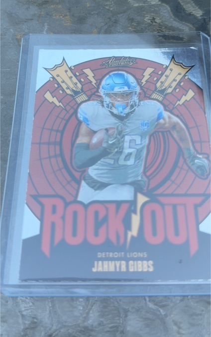 2024 Panini Absolute Rock Out #RO-JGS Jahmyr Gibbs — front