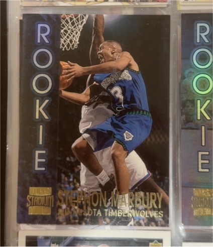 1996-97 Topps Stadium Club Rookies Series 2 #R6 Stephon Marbury — front