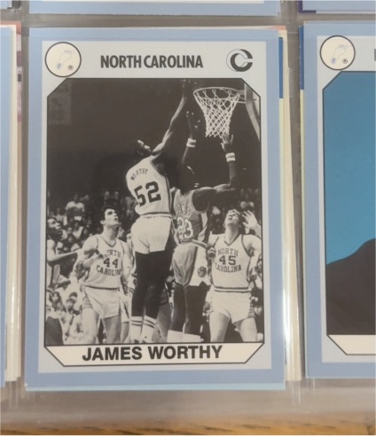 1990 Collegiate Collection #104 James Worthy — front
