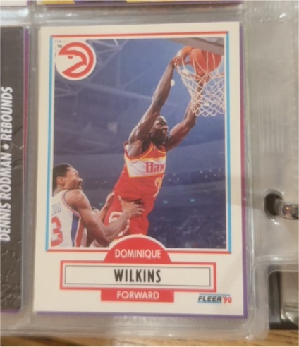 1990 Fleer #6 Dominique Wilkins — front