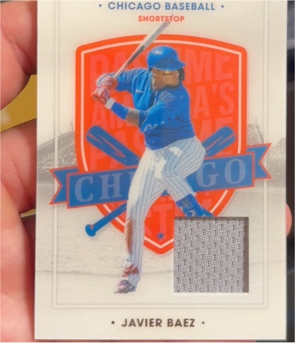 2021 Panini Chronicles America's Pastime #11 Javier Baez Jersey — front