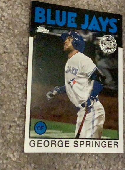 2021 Topps 1986 Topps 35th Anniversary #86B-41 George Springer — front