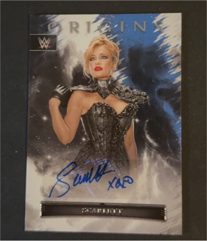 2023 Panini Chronicles Origins WWE #OA-SCL Scarlett — front