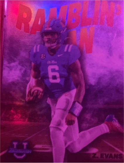 2022 Bowman University Chrome Ramblin Man Insert #RM-3 Zach Evans — front