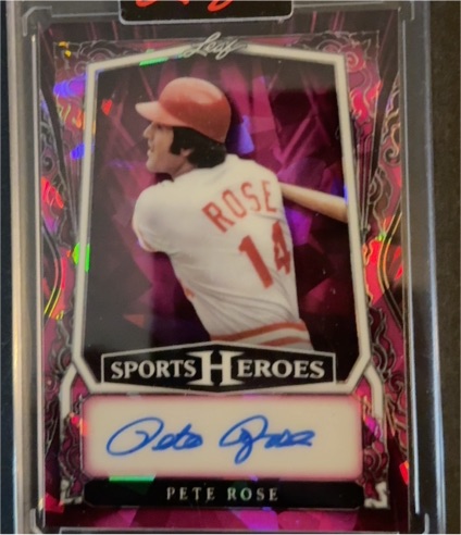 2025 Leaf Sports Heroes #BA-PR1 Pete Rose — front