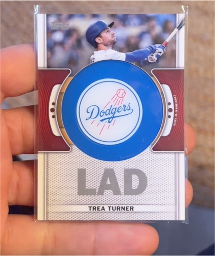 2023 Topps Series 1 Team Logo Commemorative Patch #TLP-TT Trea Turner — front