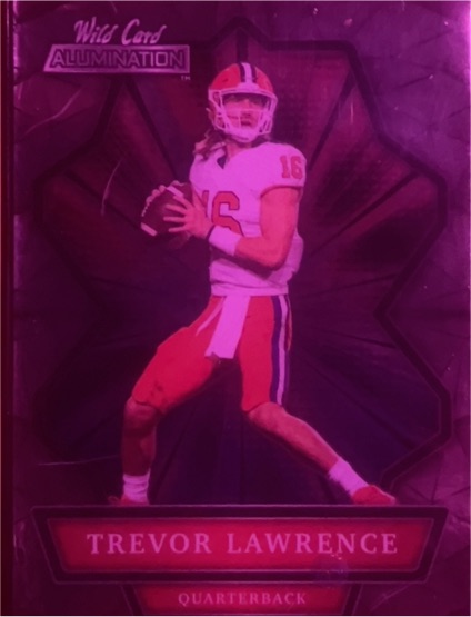 2021 Wild Card #ABC-1 Trevor Lawrence Clemson Tigers — front