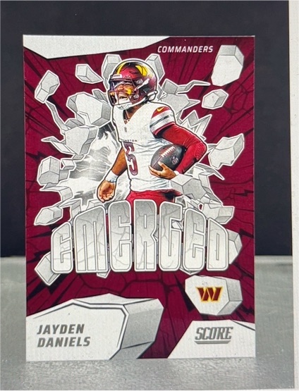 2025 Panini Score #3 Jayden Daniels Emerged — front