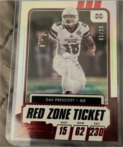 2021 Panini Contenders Draft Picks #24 Dak Prescott — front