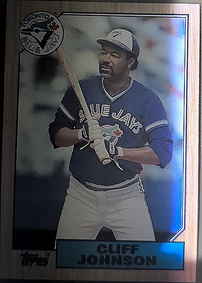 1987 Topps #663 Cliff Johnson — front