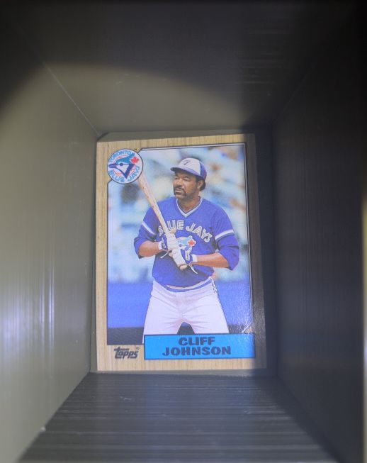 1987 Topps #663 Cliff Johnson — front
