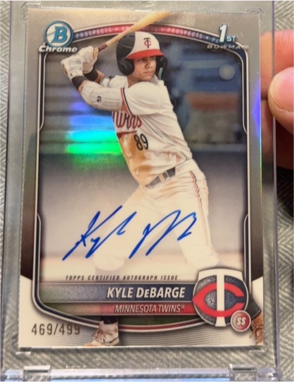 2025 Bowman Chrome #CPA-KD Kyle DeBarge — front