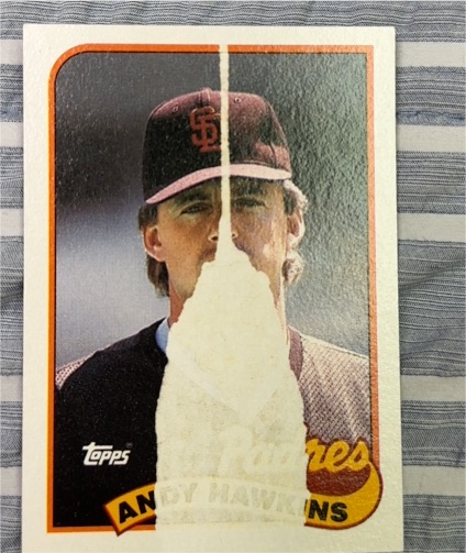 1989 Topps #533 Andy Hawkins — front