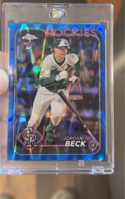 2024 Topps Chrome Update #USC20 Jordan Beck — front