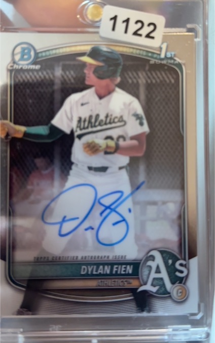 2025 Bowman Chrome #CPA-DF Dylan Fien — front