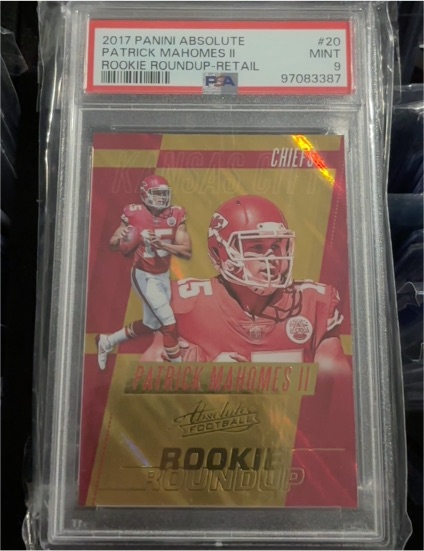 2017 Panini Absolute #20 Patrick Mahomes II Rookie Roundup Retail — front