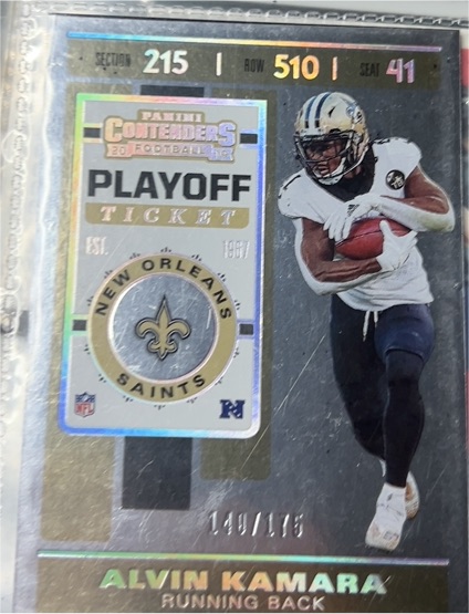 2019 Panini Contenders Season Ticket #79 Alvin Kamara — front