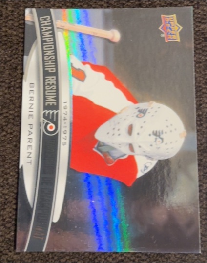 2023 Upper Deck Tim Hortons Legends Championship Resume #CR-7 Bernie Parent — front