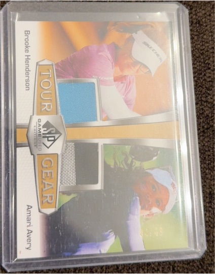 2024 Upper Deck SP Game Used Tour Gear Combos #TG2-BA Brooke Henderson Amari Avery — front