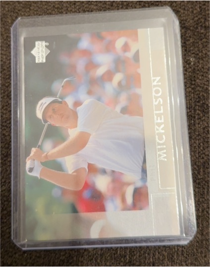 2002 Upper Deck Silver #41 Phil Mickelson Rookie Card — front