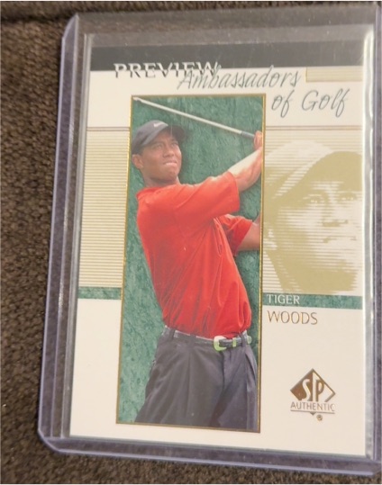 2001 Upper Deck SP Authentic Preview #51 Tiger Woods — front