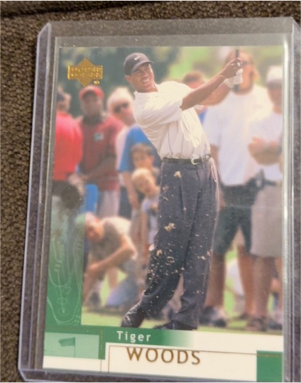 2002 Upper Deck #1 Tiger Woods — front