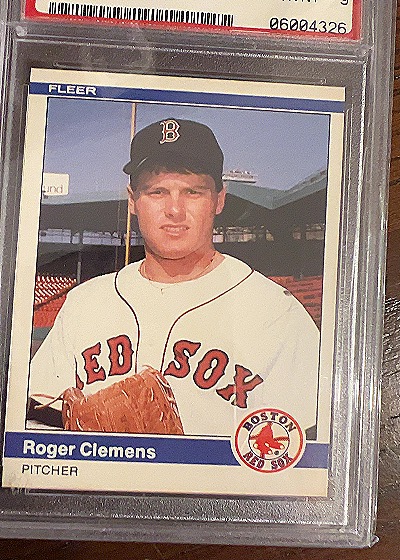 1984 Fleer Update #U-27 Roger Clemens — front