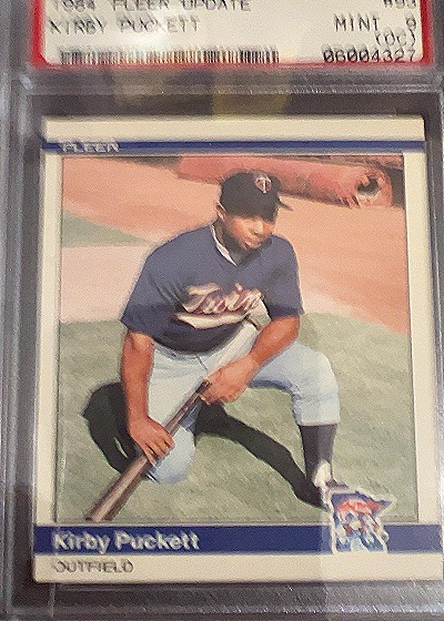 1984 Fleer Update #U-93 Kirby Puckett — front