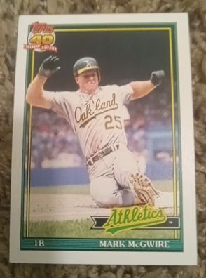 1991 Topps #270 Mark McGwire — front