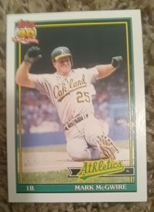 1991 Topps #270 Mark McGwire — front