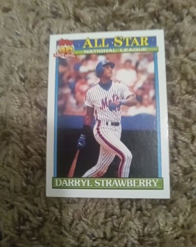 1991 Topps #402 Darryl Strawberry — front