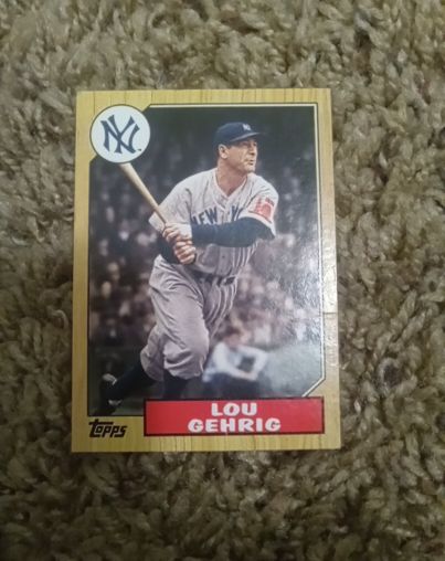 2022 Topps Archives - 1987 Topps Design #236 Lou Gehrig — front