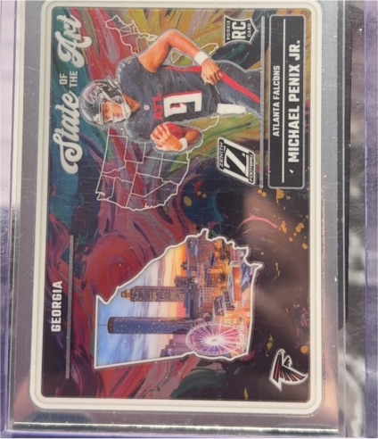 2024 Panini Zenith #13 Michael Penix Jr. State of the Art — front