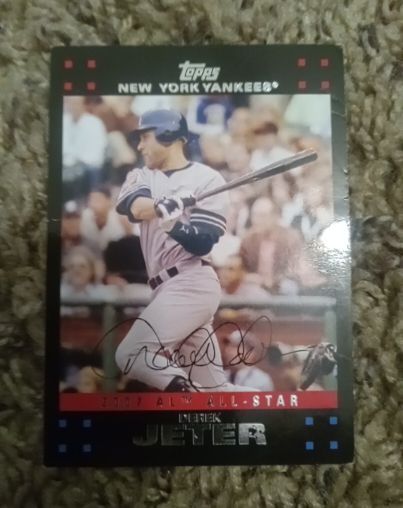2007 Topps Updates & Highlights #UH218 Derek Jeter AL All-Star New York Yankees — front