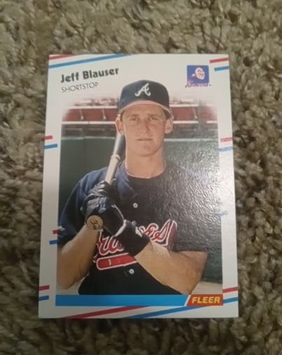 1988 Fleer #533 Jeff Blauser — front