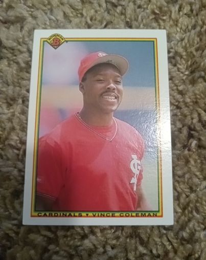 1990 Bowman #198 Vince Coleman — front