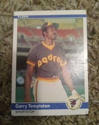 1984 Fleer #314 Garry Templeton — front