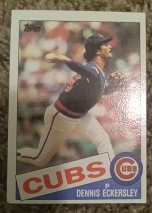 1985 Topps #163 Dennis Eckersley — front