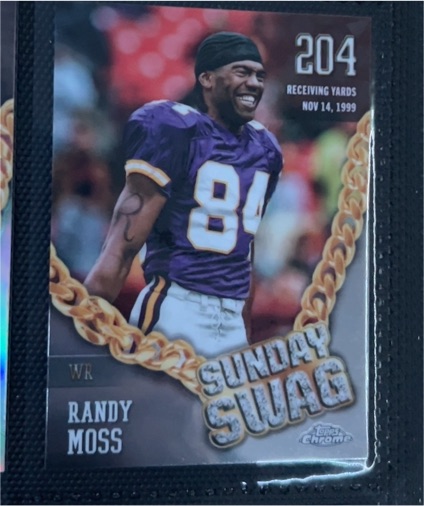 2024 Topps Chrome Sunday Swag #SS-11 Randy Moss — front