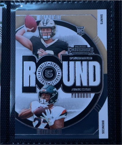 2024 Panini Contenders Round Numbers #18 Spencer Rattler / Audric Estime — front