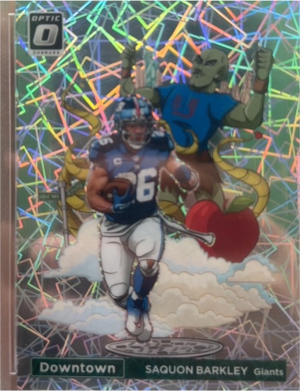 2023 Panini Donruss Optic Downtown Saquon Barkley Giants — front