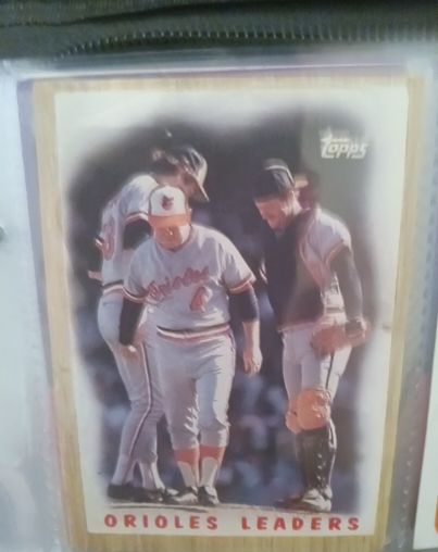 1987 Topps #506 Orioles Leaders Earl Weaver Rick Dempsey Rich Bordi — front