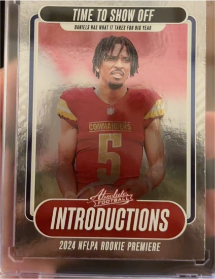 2024 Panini Absolute Introductions #I-JDS Jayden Daniels — front