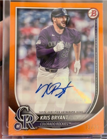 2025 Bowman #PRV-KB Kris Bryant — front
