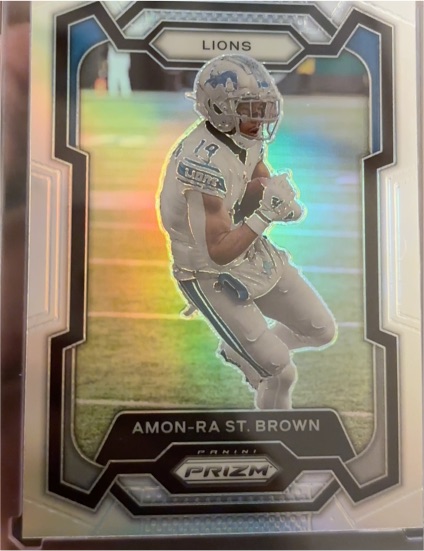 2023 Panini Prizm #96 Amon-Ra St. Brown — front