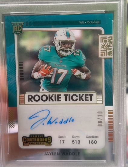 2024 Panini Contenders Rookie Ticket #Rookie Ticket Jaylen Waddle — front